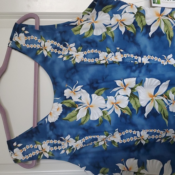 🎅 🟦 Hawaiian Sheath Dress NWT - Picture 2 of 4